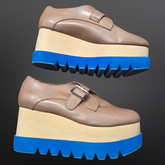 Platform Loafers with Blue Soles - Picture 4 of 8